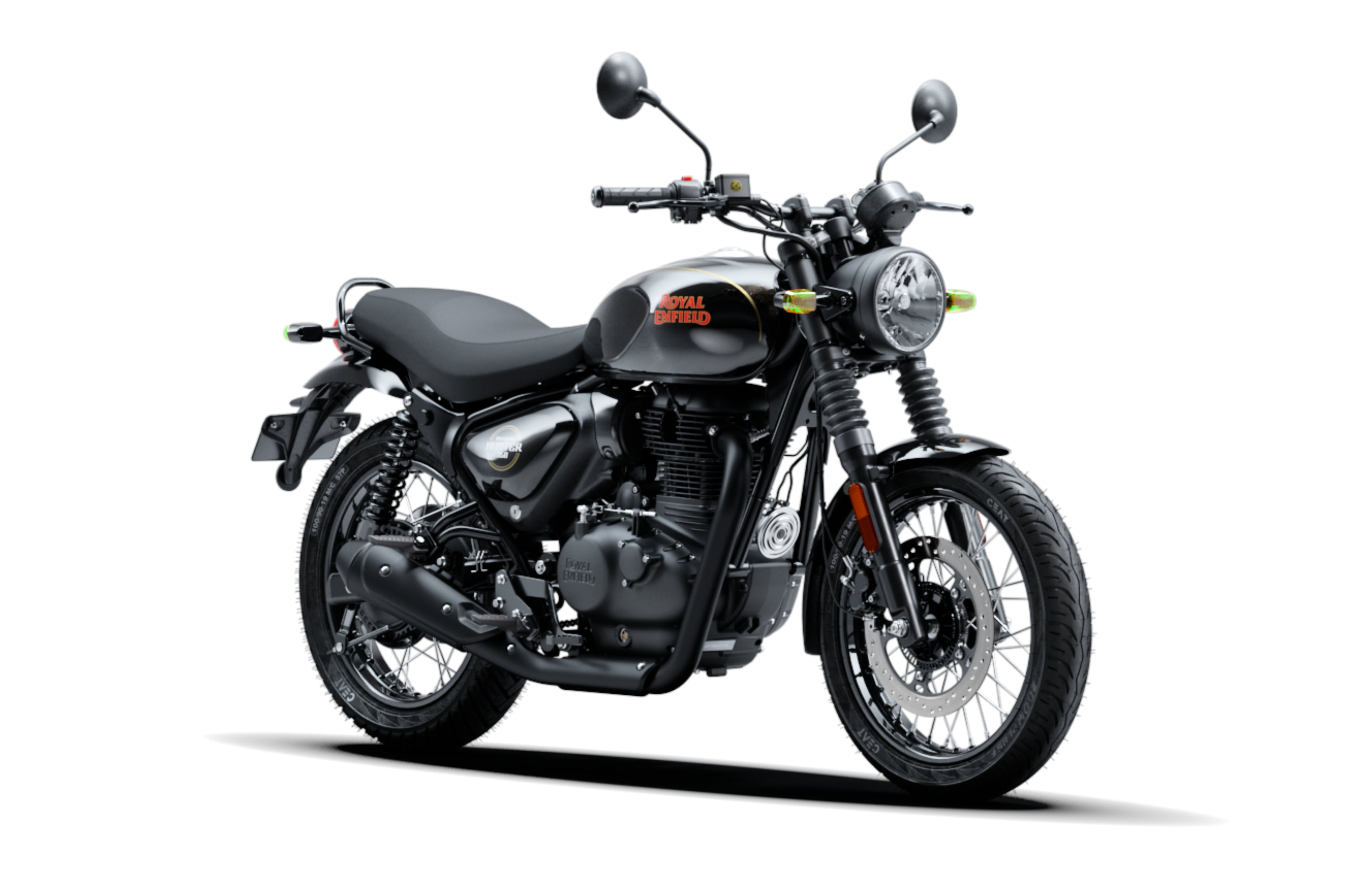 Base Royal Enfield Hunter 350 with factory black
